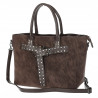 Torebka damska shopper kuferek elegancka torba do pracy MC812 Czekoladowa