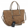 Torebka damska shopper kuferek A4 elegancka torba do pracy MC812 Beżowa