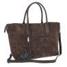 Torebka damska shopper kuferek elegancka torba do pracy MC812 Czekoladowa