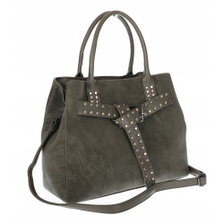Torebka damska shopper kuferek A4 elegancka torba do pracy MC812 Zielona
