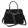 Torebka damska shopper kuferek elegancka modna torba do pracy MC812 Czarna