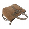 Torebka damska shopper kuferek A4 elegancka torba do pracy MC812 Beżowa