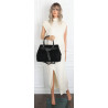 Torebka damska shopper kuferek elegancka modna torba do pracy MC812 Czarna