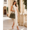 Torebka damska shopper kuferek A4 elegancka torba do pracy MC812 Zielona