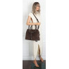 Torebka damska shopper kuferek elegancka torba do pracy MC812 Czekoladowa