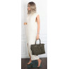 Torebka damska shopper kuferek A4 elegancka torba do pracy MC812 Zielona