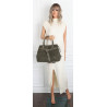 Torebka damska shopper kuferek A4 elegancka torba do pracy MC812 Zielona