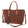 Torebka damska shopper kuferek elegancka torba modna do pracy MC812 Brązowa