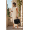 Torebka damska shopper kuferek elegancka modna torba do pracy MC812 Czarna