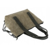 Torebka damska A4 shopper zamszowa torba na ramię z paskiem MC788 Zielona