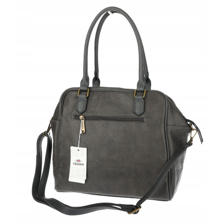 Torebka damska shopper A4 kuferek elegancka torba do pracy CH810 Szara