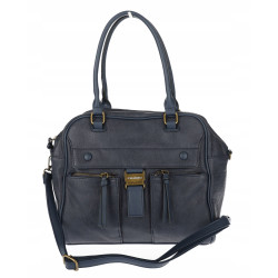 Torebka damska shopper A4 kuferek elegancka torba do pracy CH810 Granatowa