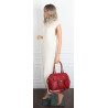 Torebka damska shopper A4 kuferek elegancka torba do pracy CH810 Czerwona