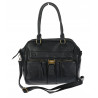 Torebka damska shopper A4 kuferek elegancka torba do pracy CH810 Czarna