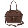 Torebka damska shopper kuferek elegancka torba do pracy CH810 Czekoladowa
