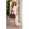 Torebka damska shopper kuferek elegancka torba do pracy CH810 Czekoladowa