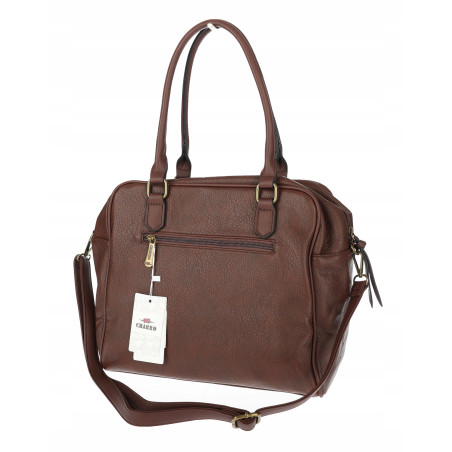 Torebka damska shopper kuferek elegancka torba do pracy CH810 Czekoladowa
