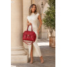 Torebka damska shopper A4 kuferek elegancka torba do pracy CH810 Czerwona