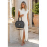 Torebka damska shopper A4 kuferek elegancka torba do pracy CH810 Szara