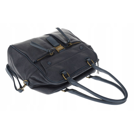 Torebka damska shopper A4 kuferek elegancka torba do pracy CH810 Granatowa
