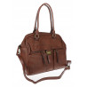 Torebka damska shopper A4 kuferek elegancka torba do pracy CH810 Brązowa