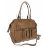 Torebka damska shopper A4 kuferek elegancka torba do pracy CH810 Beżowa