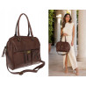 Torebka damska shopper kuferek elegancka torba do pracy CH810 Czekoladowa