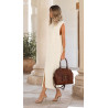 Torebka damska shopper kuferek elegancka torba do pracy CH810 Czekoladowa