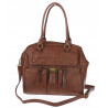 Torebka damska shopper A4 kuferek elegancka torba do pracy CH810 Brązowa