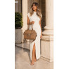 Torebka damska shopper A4 kuferek elegancka torba do pracy CH810 Beżowa