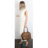Torebka damska shopper A4 kuferek elegancka torba do pracy CH810 Beżowa