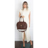 Torebka damska shopper kuferek elegancka torba do pracy CH810 Czekoladowa