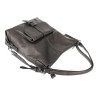 Torebka Miejska 2w1 Shopper Plecak Worek Torba Modna na Ramię SQ36A Srebrna
