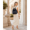 Torebka Miejska 2w1 Shopper Plecak Worek Torba na Ramię SQ36A Granatowa
