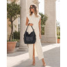Torebka Miejska 2w1 Shopper Plecak Worek Torba na Ramię SQ36A Granatowa