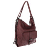 Torebka Miejska 2w1 Shopper Plecak Worek Torba na Ramię SQ36A Czerwona