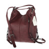 Torebka Miejska 2w1 Shopper Plecak Worek Torba na Ramię SQ36A Czerwona