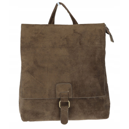 Torebka damska zamszowa listonoszka plecak 2w1 Pojemna A4 torba PB740 Khaki