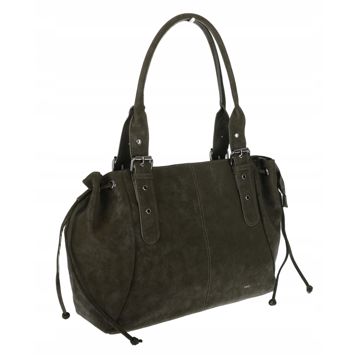 Torebka damska shopper A4 kuferek elegancka torba do pracy NS977 Zielona