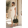 Torebka damska shopper A4 kuferek elegancka torba do pracy NS977 Zielona