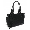 Torebka damska shopper A4 kuferek na ramię torba do pracy NS977 Czarna