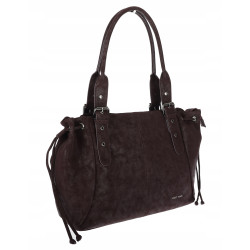 Torebka damska shopper A4 kuferek elegancka torba do pracy NS977 Bordowa