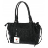 Torebka damska shopper A4 kuferek na ramię torba do pracy NS977 Czarna