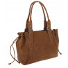 Torebka damska shopper A4 kuferek elegancka torba do pracy NS977 Brązowa