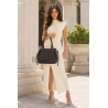 Torebka damska shopper kuferek elegancka torba do pracy NS977 Czekoladowa