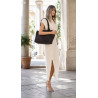 Torebka damska shopper kuferek elegancka torba do pracy NS977 Czekoladowa