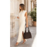 Torebka damska shopper kuferek elegancka torba do pracy NS977 Czekoladowa