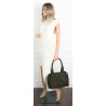 Torebka damska shopper A4 kuferek elegancka torba do pracy NS977 Zielona