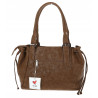 Torebka damska shopper A4 kuferek na ramię torba do pracy NS977 Brązowa