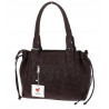 Torebka damska shopper A4 kuferek elegancka torba do pracy NS977 Bordowa